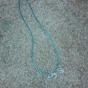 Homemade charm necklaces